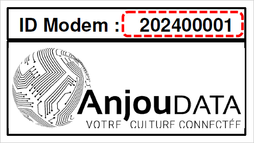Modem ID information image